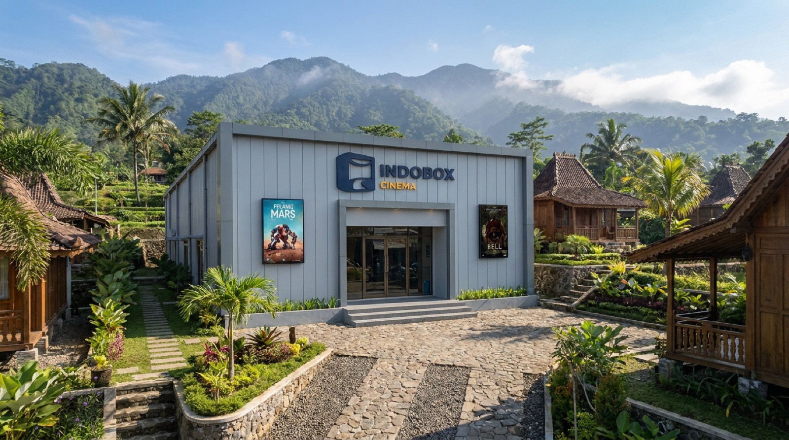 Indobox Cinema di kawasan pegunungan
